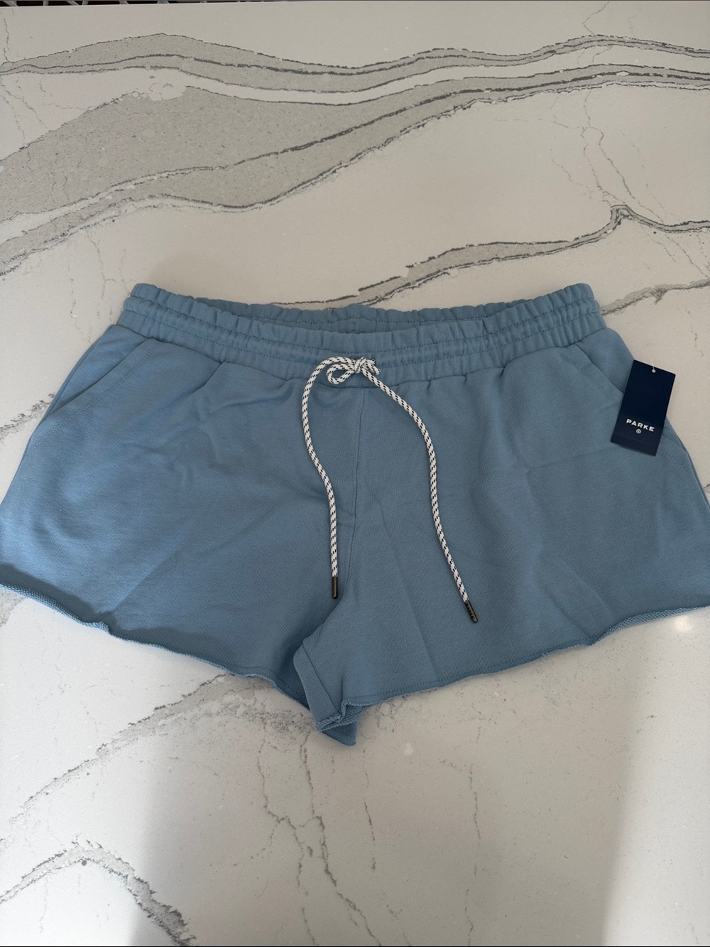 Parke & Target Mid Rise Pull On Sweat Shorts lt Blue| XL